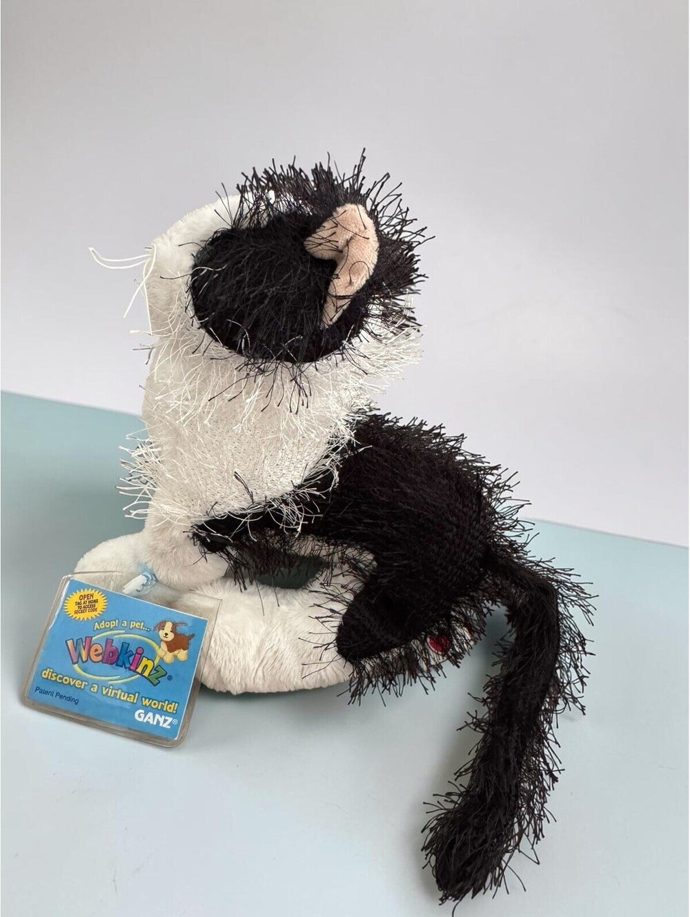 Webkinz Black & White Cat Retired HM016 Brand New With Sealed Code